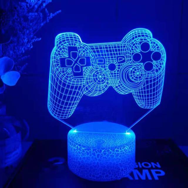 D2 USB Projector Gaming Edition Neon Night Lights 16 colours adjustable brightness with Remote Control Table Desk Light Lamp