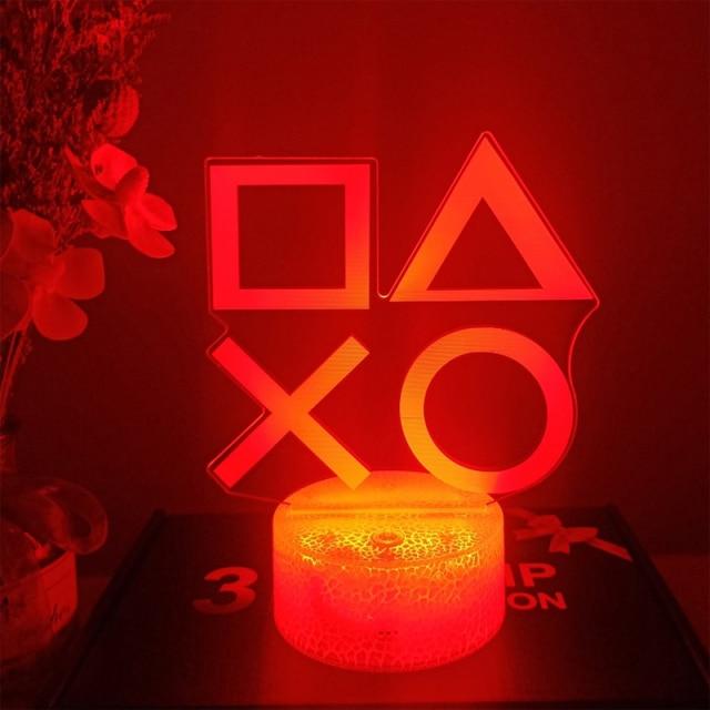 D2 USB Projector Gaming Edition Neon Night Lights 16 colours adjustable brightness with Remote Control Table Desk Light Lamp