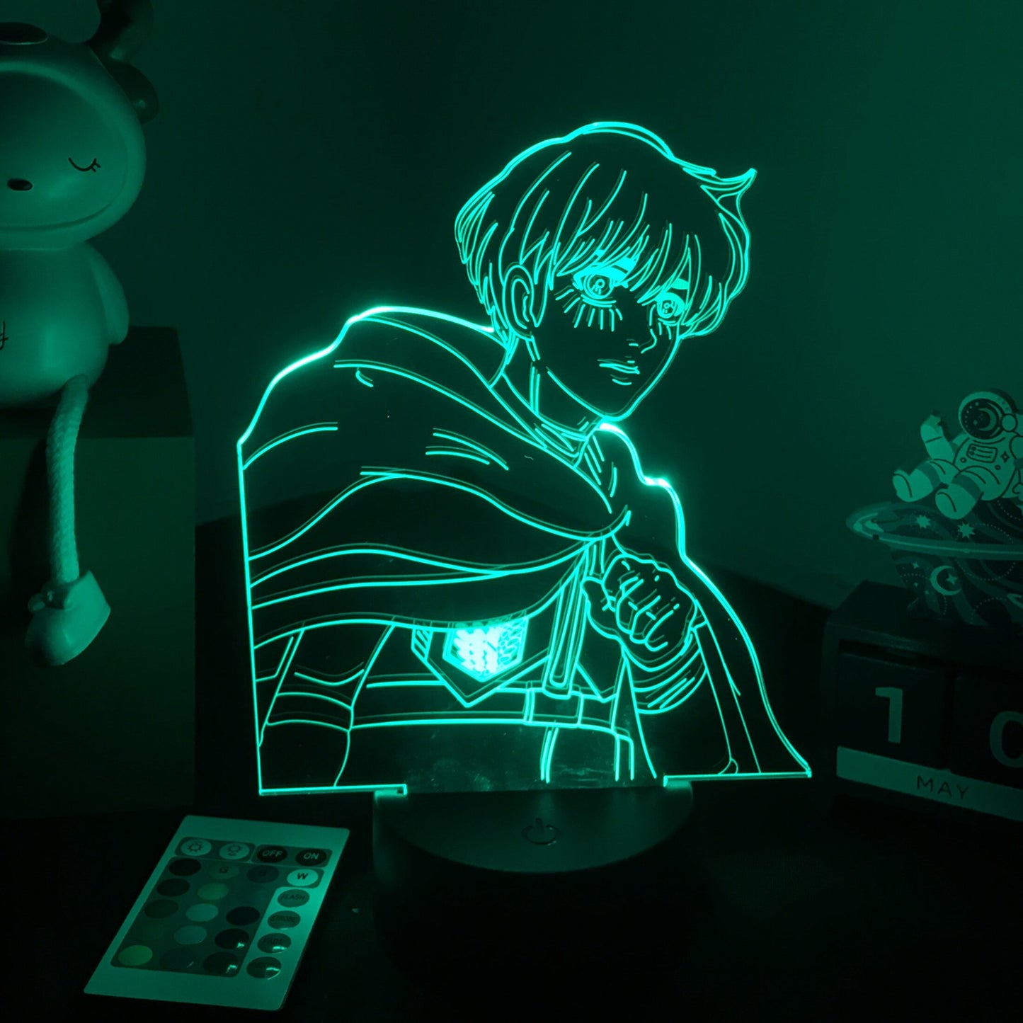 3D Anime Lamp Attack on Titan Led Night Light Armin Arlert Figure Bedside Lamp for Bedroom Decor Child Kids Birthday Gift