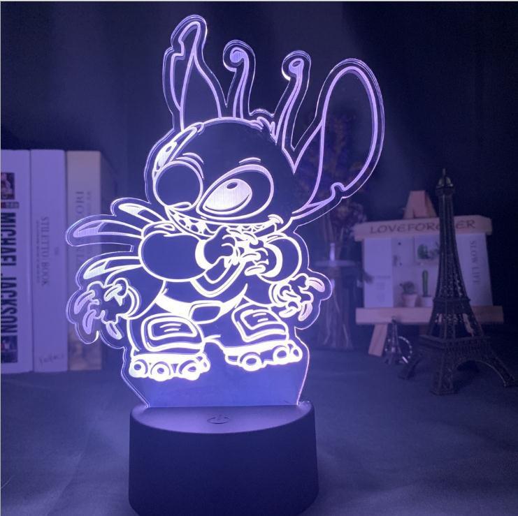 Lion 3d Night Light Children's Room Desk Bedside Led Colorful Variable Night Lamp Battery Usb Children's Gift Kids Lamp