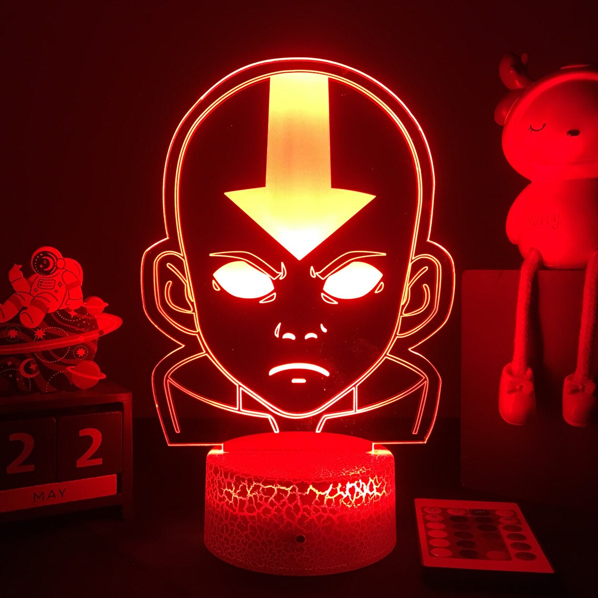 Avatar The Last Airbender 3D LED Lamp Aang Figure for Kids Child Bedroom Decor Bedside Lamp Dropshipp Manga Gift Light Aang