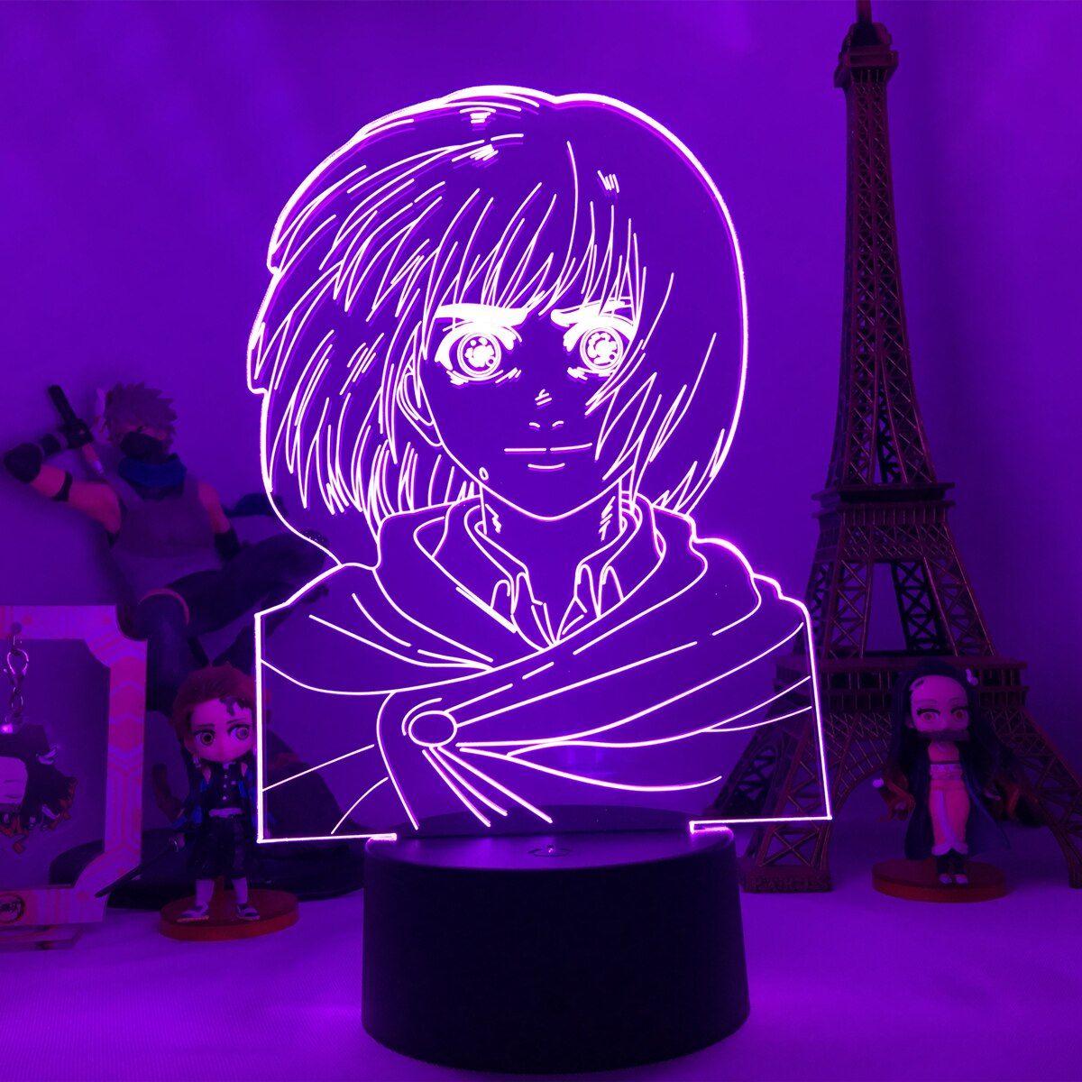 3D Anime Lamp Attack on Titan Led Night Light Armin Arlert Figure Bedside Lamp for Bedroom Decor Child Kids Birthday Gift