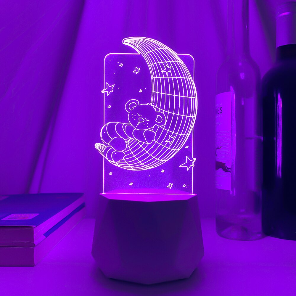 Bluetooth speaker Led Lamps 3D Night Light Valentine's Day Gifts for Home Decoration Usb Battery 3d Illusion Lamp Wedding Souven