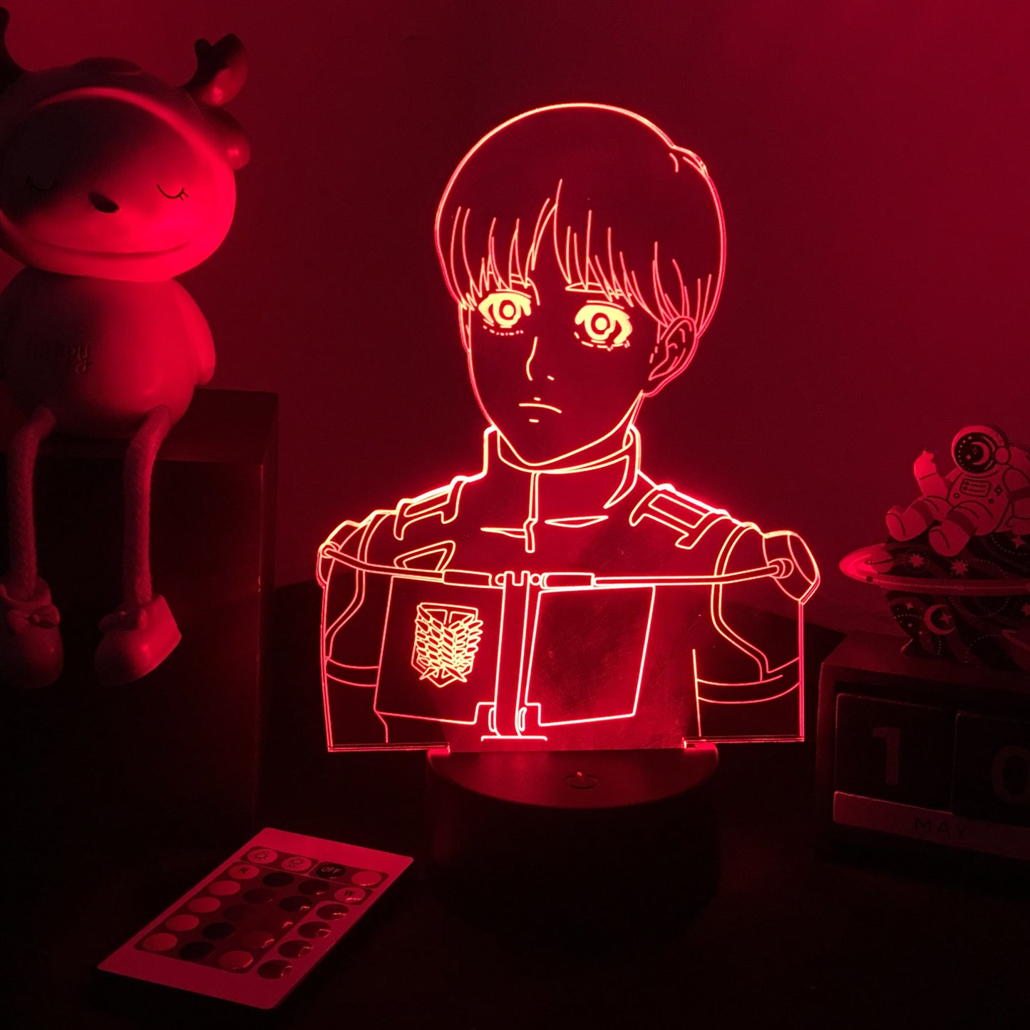 3D Anime Lamp Attack on Titan Led Night Light Armin Arlert Figure Bedside Lamp for Bedroom Decor Child Kids Birthday Gift