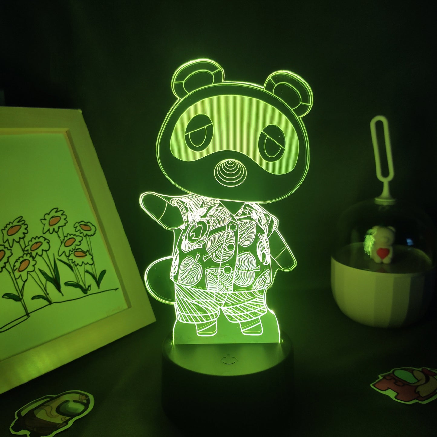 Animal Crossing Game Character Tom Nook 3D Led Lamps RGB Night Lights Cool Gifts for Kids Bedroom Bedside Decoration Tom Nook