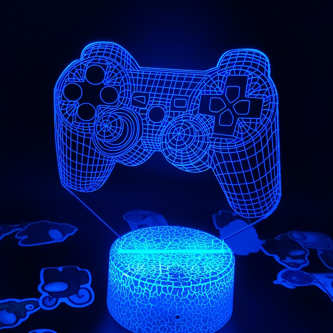 Accessories Controller Gamepad 3D illusion Battery Night Lights Lava Lamps Creative Gift For Friend Gaming Room Table Desk Decor