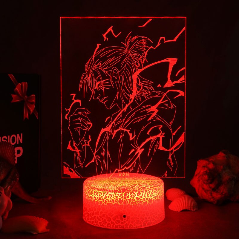 Newest Attack On Titan Lights Anime LED Night Lamps Acrylic USB 3D Figure Bedside Manga Table Lamp For Kids Bedroom Room Decor