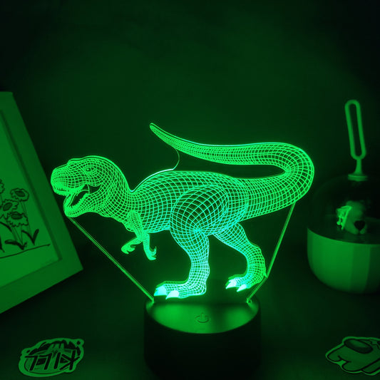 Animal Dinosaur 3D LED Neon Lamps RGB Night Lights Birthday Colorful Gift For Kid Child Bedroom Bedside Acrylic Table Decoration