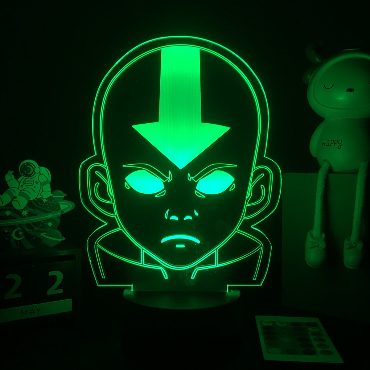 Avatar The Last Airbender 3D LED Lamp Aang Figure for Kids Child Bedroom Decor Bedside Lamp Dropshipp Manga Gift Light Aang