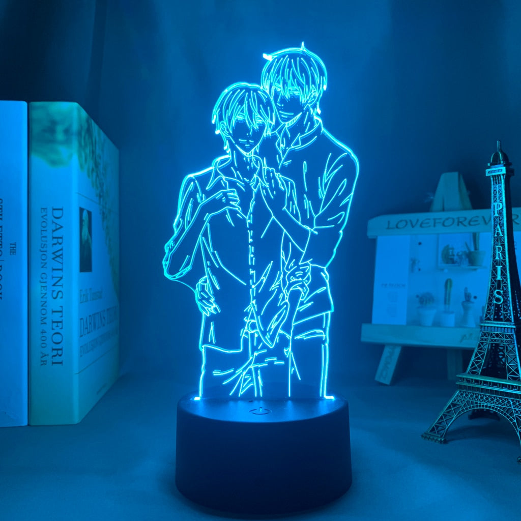 BL Manga Dakaretai Otoko 1-i Ni Odosarete Imasu Anime LED Light Bedroom Night Lamp RGB Flashing Cool Anime Gift Cute Room Decor