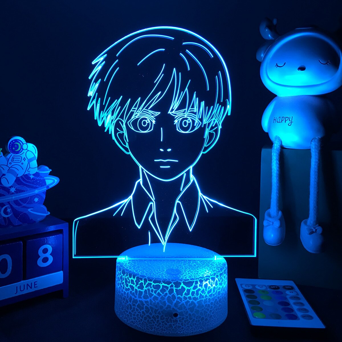 3D Anime Lamp Attack on Titan Led Night Light Armin Arlert Figure Bedside Lamp for Bedroom Decor Child Kids Birthday Gift