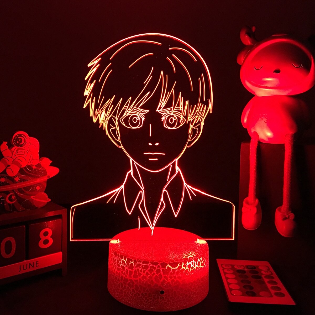 3D Anime Lamp Attack on Titan Led Night Light Armin Arlert Figure Bedside Lamp for Bedroom Decor Child Kids Birthday Gift