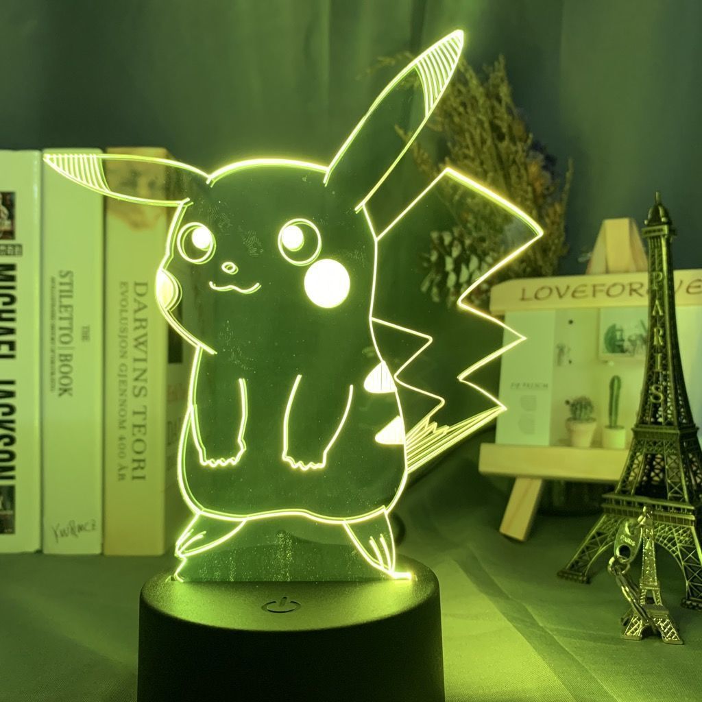 Kawaii Cartoon Anime Night Light Pokemon Pikachu Gengar Figure Dormitory Table Decoration Best Holiday Gifts for Friends