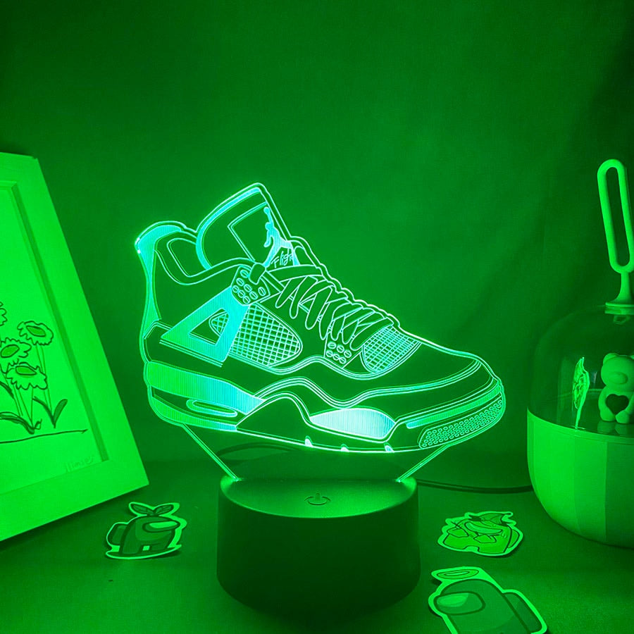 Sneakers 3D LED Neon Night Lights Birthday Gifts for Friends Bedroom Table Decor Otaku Lava Lamp Party Club Decoration Fans Gift