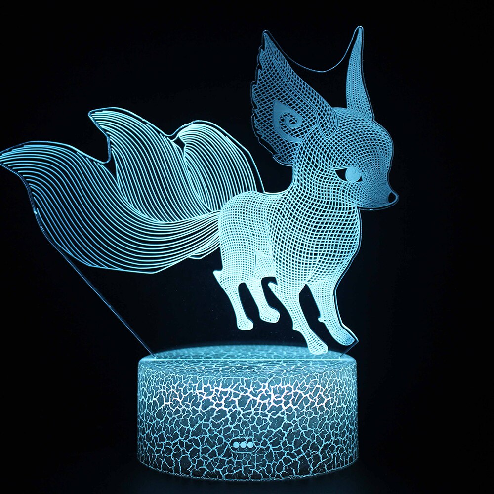 Anime Pokemon GO 3d Night Light Toys Anime Pikachu 7 Colors LED Figures Model Table Lamp Cool Stuff Toys for Children Xmas Gift