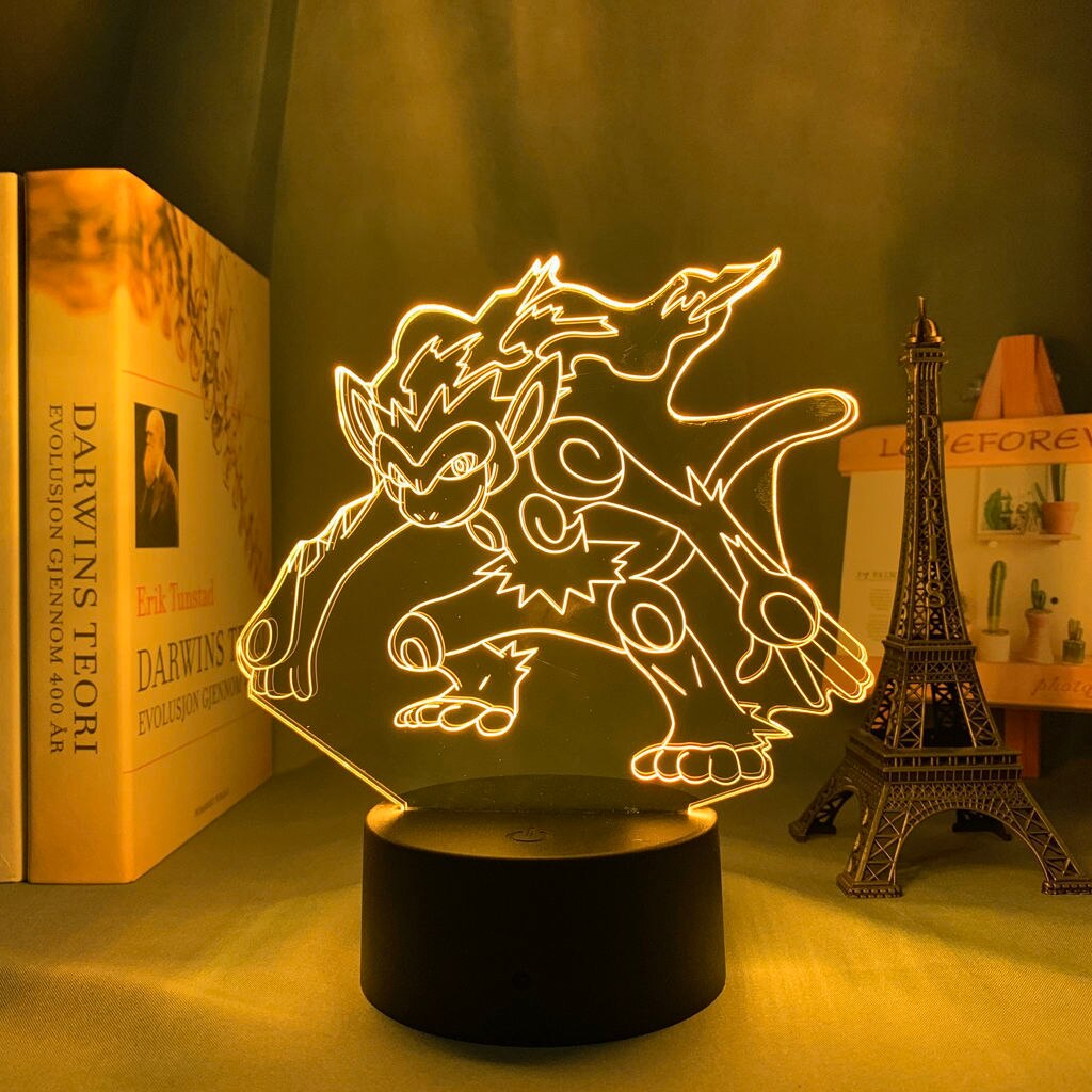 Kawaii Cartoon Anime Night Light Pokemon Pikachu Gengar Figure Dormitory Table Decoration Best Holiday Gifts for Friends