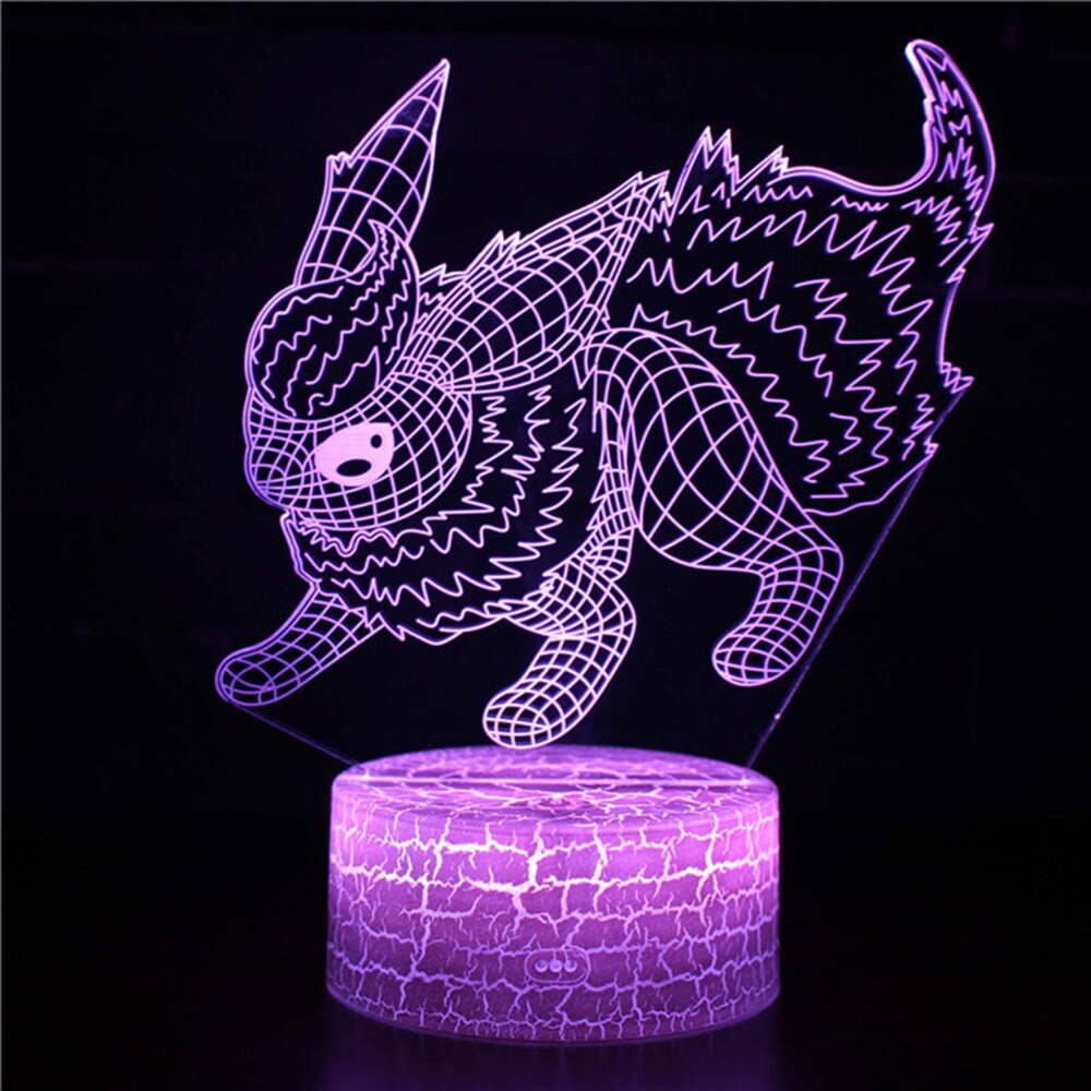 Anime Pokemon GO 3d Night Light Toys Anime Pikachu 7 Colors LED Figures Model Table Lamp Cool Stuff Toys for Children Xmas Gift