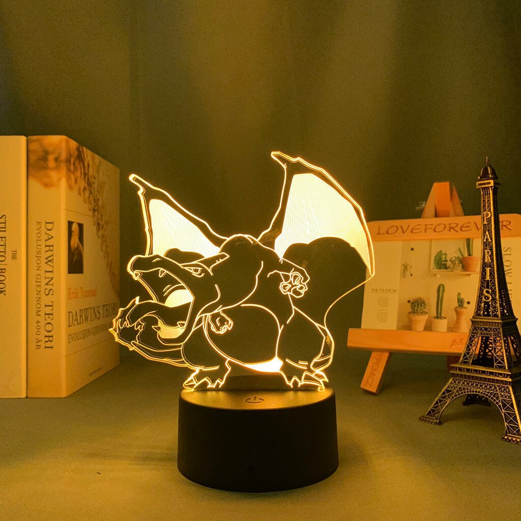 Kawaii Cartoon Anime Night Light Pokemon Pikachu Gengar Figure Dormitory Table Decoration Best Holiday Gifts for Friends