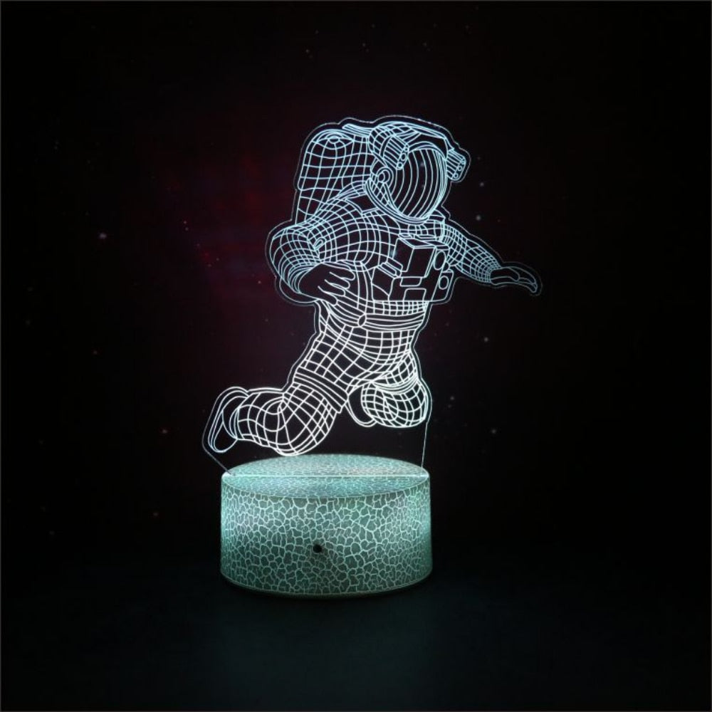 Nighdn Spaceman Night Light Astronaut 3D Lamp for Boys Kids Space Gifts Astronaut Gifts for Boys Outer Space Fan Christmas Gifts