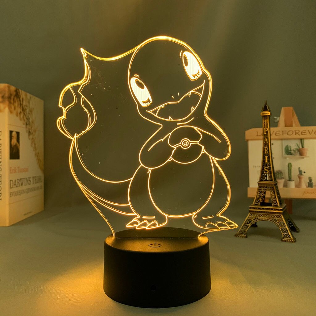 Kawaii Cartoon Anime Night Light Pokemon Pikachu Gengar Figure Dormitory Table Decoration Best Holiday Gifts for Friends