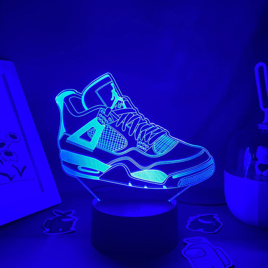 Sneakers 3D LED Neon Night Lights Birthday Gifts for Friends Bedroom Table Decor Otaku Lava Lamp Party Club Decoration Fans Gift