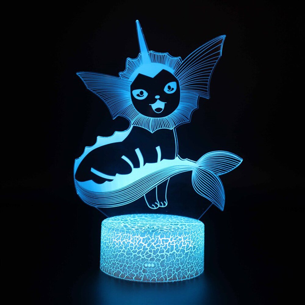 Anime Pokemon GO 3d Night Light Toys Anime Pikachu 7 Colors LED Figures Model Table Lamp Cool Stuff Toys for Children Xmas Gift