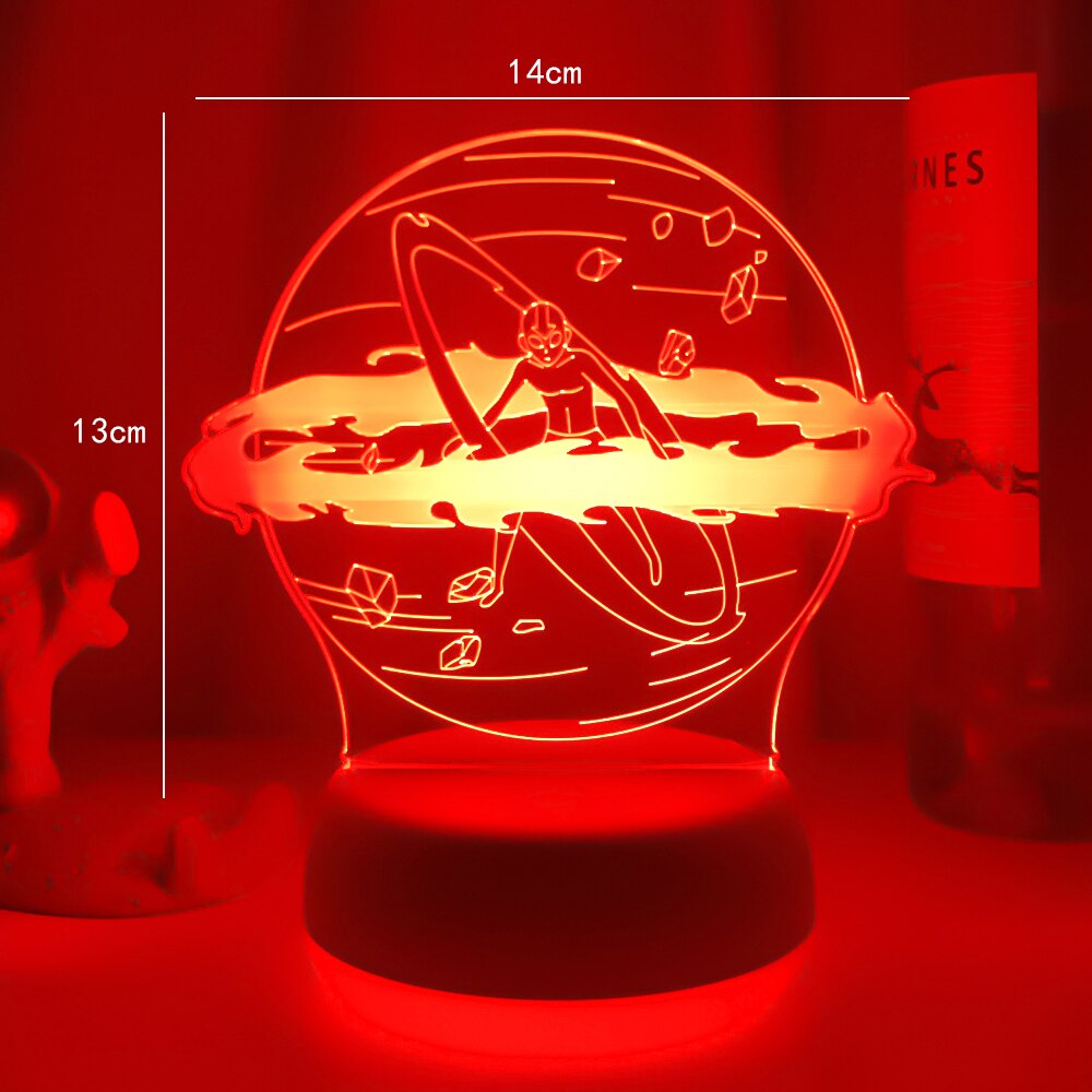 Avatar The Last Airbender Aang Lamp for Home Decor Birthday Gift Led Night Light Avatar Bedroom Decor Light Aang