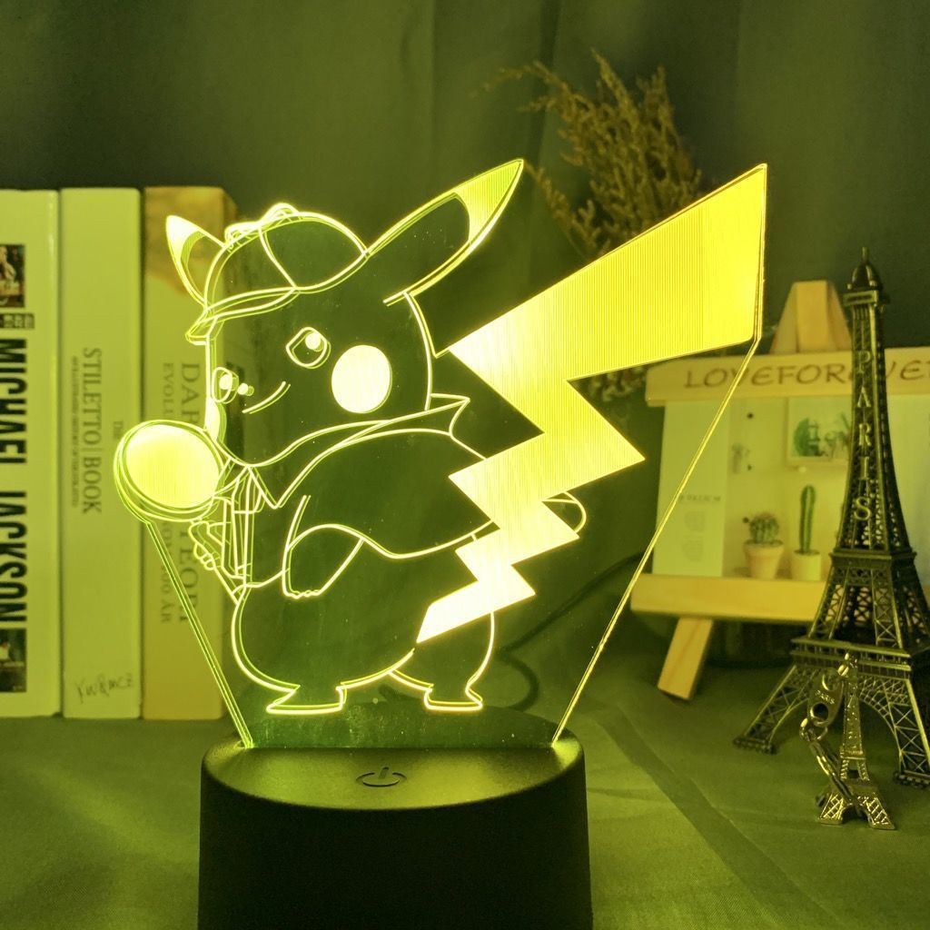 Kawaii Cartoon Anime Night Light Pokemon Pikachu Gengar Figure Dormitory Table Decoration Best Holiday Gifts for Friends