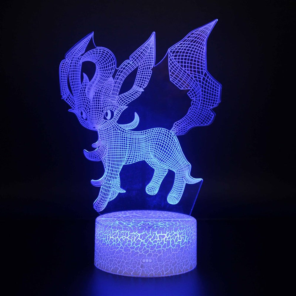 Anime Pokemon GO 3d Night Light Toys Anime Pikachu 7 Colors LED Figures Model Table Lamp Cool Stuff Toys for Children Xmas Gift