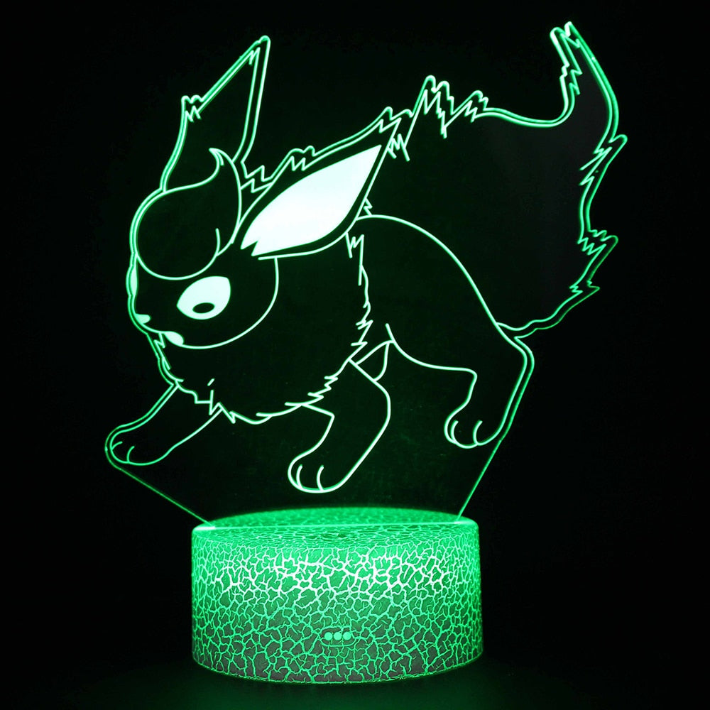 Anime Pokemon GO 3d Night Light Toys Anime Pikachu 7 Colors LED Figures Model Table Lamp Cool Stuff Toys for Children Xmas Gift