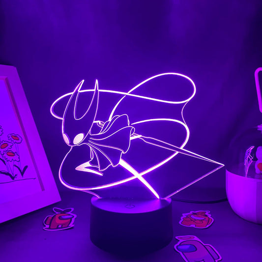 Hollow Knight Game 3D Led Neon Night Lights Birthday Toys Cool Gift For Friends Kid Bed Room Table Colorful Decoration Lava Lamp