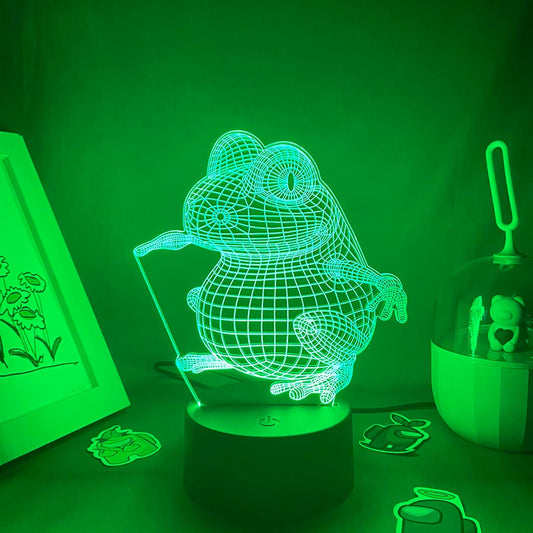 Cute Animal Frog 3D LED Neon Night Lights Colorful Birthday Gift For Kids Child Bedroom Table Decor Frog Lava Lamps Xmas Present