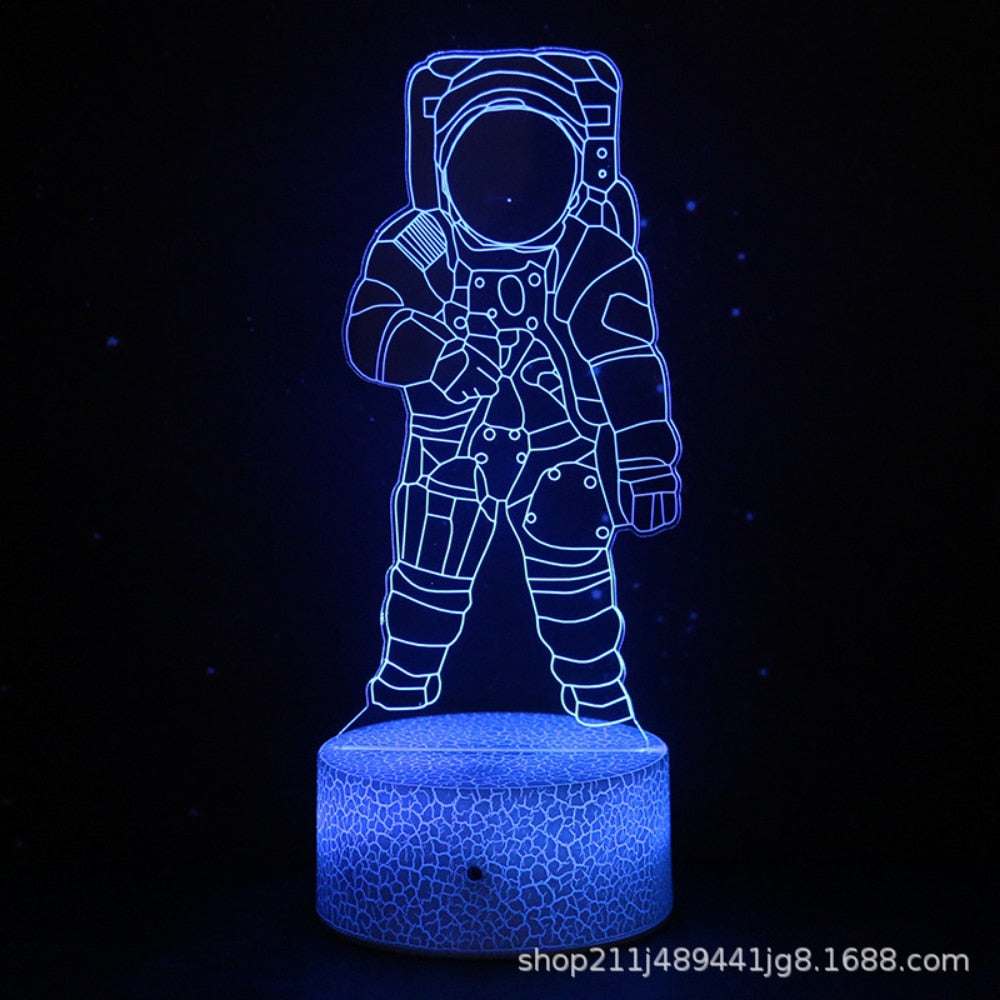 Nighdn Spaceman Night Light Astronaut 3D Lamp for Boys Kids Space Gifts Astronaut Gifts for Boys Outer Space Fan Christmas Gifts