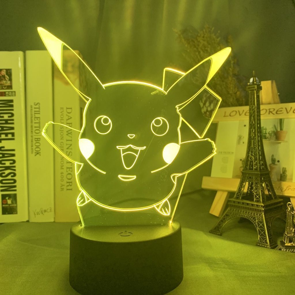 Kawaii Cartoon Anime Night Light Pokemon Pikachu Gengar Figure Dormitory Table Decoration Best Holiday Gifts for Friends